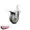 Service Caster 4 Inch Gray Poly Wheel Swivel 3/4 Inch Square Stem Caster with Total Lock Brake SCC-SQTTL20S414-PPUB-GRY-34 - alternate 4
